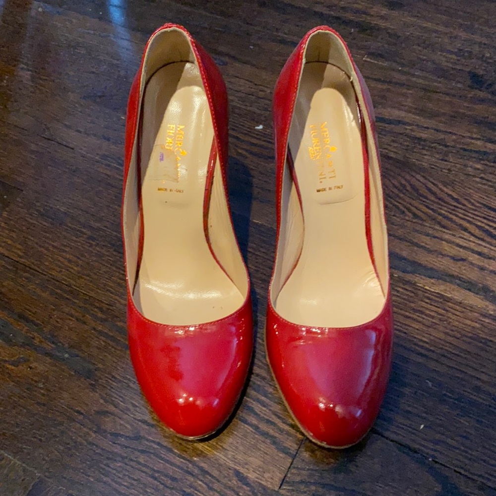 carmela patent leather bow & tassel red sole pumps